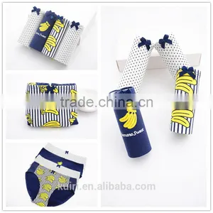 Seamless Pure Cotton Underwear Cute Bnana Large Size Girl Briefs Cartoon Panties thumbnail-1