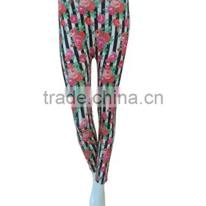 Flower Printing Leggings Seamless Women Underwear Ladies Seamless Legging thumbnail-1