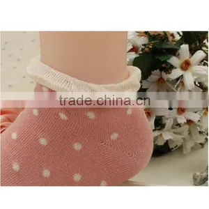 Top Sell Candy Color Choice Free Size Dot Pattern Lovely High Quality Cute Sex Young Girl Tube Wholesale Socks thumbnail-6