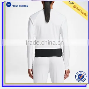 Custom Dri-fit 100%polyester Women Tennis Jacket Wholesale Gym Wear thumbnail-2