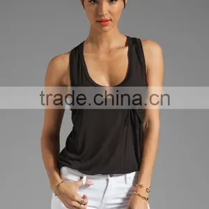 Viscose Pocket Racer Tank thumbnail-1
