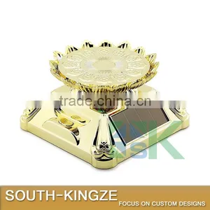 Silver/Gold Asia Buddihism Lightable Cubid Square Base Mobile Phone Display Stand thumbnail-2