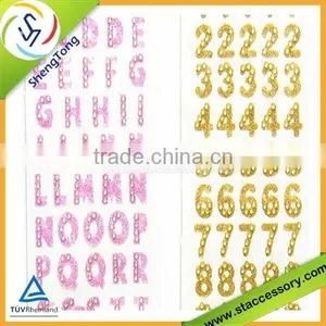 New Product Alphabet Letter Stickers Rhinestone Adhesive Letters Stickers thumbnail-1