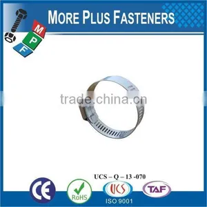 Made in Taiwan Stainless Steel Thin Hose Clamp Flexible Hose Clamp German Type thumbnail-1