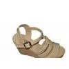 Light Weight BEIGE Ladies Flat Gladiator Sandal With 10.5cm Heels thumbnail-1