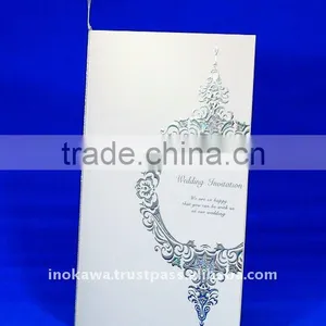 Japan Wedding Invitation Card 'BLISS WHITE' Wholesale thumbnail-1