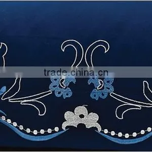 Blue and White Chinese Embroidered Bed Linen Bedding Set thumbnail-4