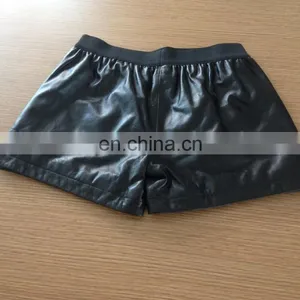 2015 Ladies Sheep Leather Black Short Pants thumbnail-1