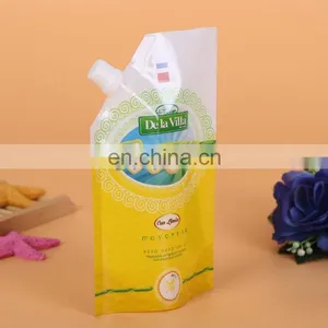 Wholesale Custom Design Pouch Plastic Spout Pouch Plastic Drinking Water Bag For Juice/Milk/Beer/Wine thumbnail-2