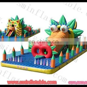 Funcity Inflatable Children Paly Ground , Inflatable Outdorr Playground Padding , Inflatable Outdoor Playground thumbnail-1