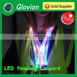 New Design TPU LED Lanyards TPU LED Lanyards for Party Single Flashing Lanyard thumbnail-1