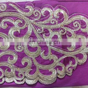 2017 Wedding Occasion Wear Stylish Semi-Stitched Dress Material / Heavy Embroidery Work Georgette Suits (salwar Kameez Suits) thumbnail-6