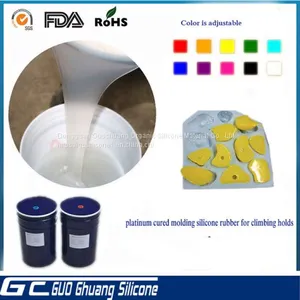China Manufacturer Raw Material Liquid Silicone Rubber for Climbing Holds Molding thumbnail-1