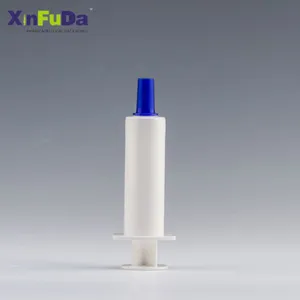 Plastic Measured Dosage Flexible Needle 20cc Cow Mastitis Medicine Syringes With Caps thumbnail-2