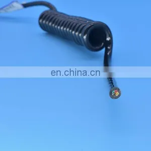 Spring Loaded Cable Reel Drum/spring Loaded Cable Retractor Low Voltage Flexible Retractable Spiral Spring Coiled Cable thumbnail-5