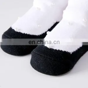 2020 New Socks Beaded Newborn Shoes and Socks Shape Pink Bow Baby Socks thumbnail-6