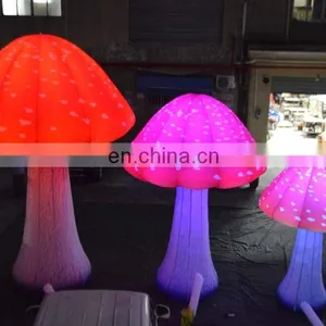 Outdoor Night Party Stage LED Lighting Decoration Balloon Colorful Inflatable Mushroom Shape thumbnail-6