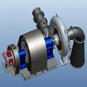 300KW to 10MW Megawatt Horizontal Vertical Francis Hydro Hydraulic Turbine Mixed Flow Hydro Turbine Reaction Turbine Water Hydroelectric Turbine Generator Unit Hydro Power Plant Station Generation Shpp Shepp Project ISO9001 GB IEC thumbnail-2