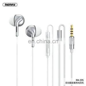 Remax RM-595 Noise Cancelling Earbuds Dual-moving-coil Wired Earphone thumbnail-3
