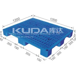 Industrial Pallet Solutions of China Manufacturer 1212C WGJJ PLASTIC PALLET（BUILT-IN STEEL TUBE） thumbnail-1