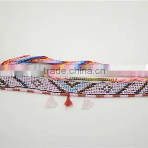 Trendy Handmade Mini Beaded Tassels Bohemian Bracelet thumbnail-1