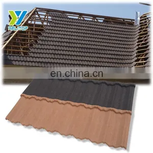 Natural Materials Roofing Tiles/Stone Coated Metal Roofing Tile/Nosen Type Roof thumbnail-1