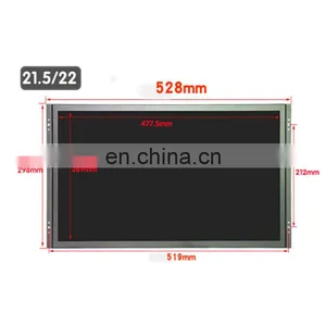 Kiosk Vendor Metal Case Oem Touch Screen High Brightness 21.5 Inch Open Frame Lcd Monitor thumbnail-4