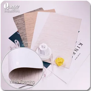 Jacquard Material White Foaming Roller Blinds Fabric thumbnail-2