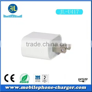 High Power 2 Port Usb Travel Charger 5V 1A EU/US Plug USB Wall AC Power Adapter thumbnail-3