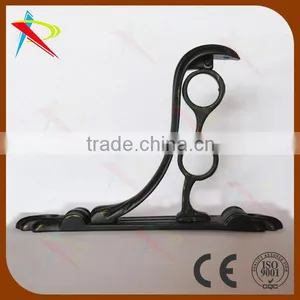 Black With Gold Double 19mm/28mm Curtain Wall Brackets With Screws thumbnail-1