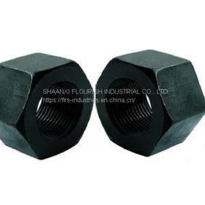 Carbon Steel Hexagon Lock Nut Black Oxide Plating / M3 M8 M12 Hex Nut thumbnail-3