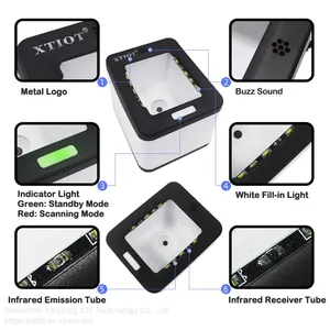 XT2001C XTIOT 2D Desktop Screen E Price Barcode Scanner Supermarket Pos Scanner Barcode Scanner Manufacturer thumbnail-1