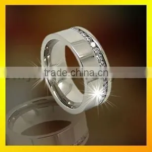Beautiful White Zircon Channel Setting Zircon Ring, Gift for Birthday thumbnail-1