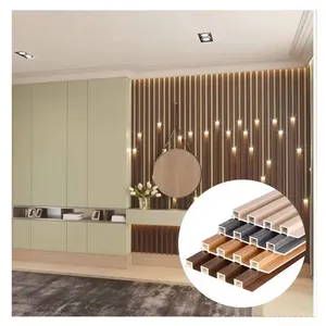 Wooden Grain Pvc Wpc Wall Panels Designs for Decor Wpc Wall Panel 20 Years Warranty 3d Wpc Wall Panel thumbnail-1