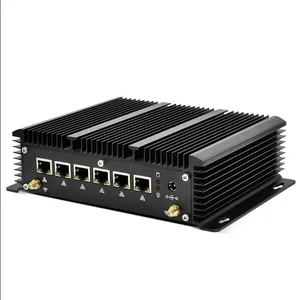 Industrial Fanless Mini PC Core i5 1235U 6xi225 2.5G Firewall Router Pfsense Server 2*RS232 4*USB3.0 HD 4G/3G AES-NI thumbnail-1