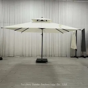 2.5*2.5m Double Roof Cantilever Umbrella Side Stand thumbnail-1