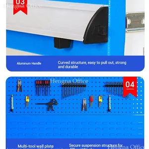 Professional Grade Steel-frame Workbench With Mutiple Drawers Luoyang OEM Manufacturer of Tool Storage Bench for Tool Organization - Hengna thumbnail-3