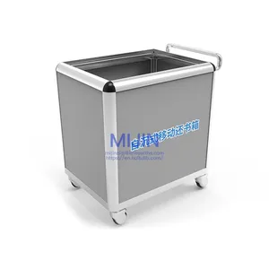 Smart Library Equipment Book Drop Mobile Book Return Bin A Platform for Placing Books When They Are Returned to the Library thumbnail-4