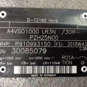 A4VSO of A4VSO40 A4VSO71 A4VSO125 A4VSO1000 Series A4VSO1000LR3N/30R-PZH25N00 Hydraulic Axial Piston Variable Pump thumbnail-3