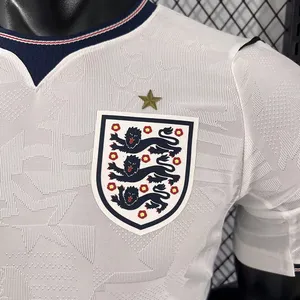 2627 England Home Player Version Jersey, Same Style as the Men’s Short-Sleeve Soccer Shirt for the USA, Canada, and Mexico World Cup thumbnail-5