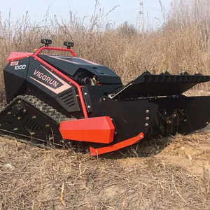 MTSK1000 1000mm Multitask Agricultural Robotic Gasoline Electric Start Flail Blade Remotely Controlled Flail Mulcher thumbnail-1