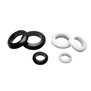 OEM Custom TPE/PVC/EPDM/SBR Rubber Cable Electrical Wires Protector Grommets Double-sided Black Sealed Ring Retainer thumbnail-2