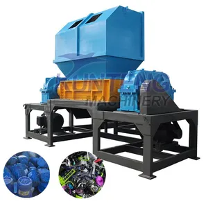High Quality Dual Axis Clothes Garbage Scrap Sofa Mattress Leather Wood Shredding Machine thumbnail-1