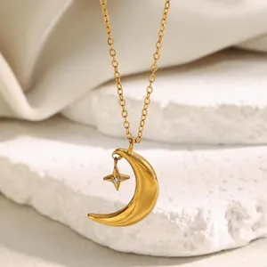 316L Stainless Steel Necklace Waterproof Anti-Tarnish 18K PVD Plated Custom Pendant Manufacturer thumbnail-2