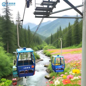 Aerial Steel Cable Car Ropeway Solution for Urban Passenger Transport City Mobility and Hillside Areas Outdoor Cableway thumbnail-2