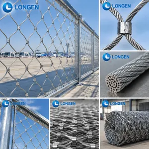 Anti-Drone Protection Net, Galvanized Steel Wire Rope With Custom Mesh Size And Wire Diameter thumbnail-1