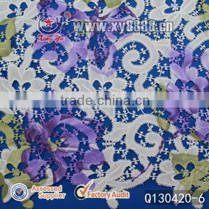 Printed Embroidery Designs Lace Fabric For Ladies Dress thumbnail-1