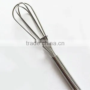 New 2015 Creative Stainless Steel Spring Whisk Mini Egg Whisk for Mixing, Blending and Beating thumbnail-6