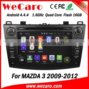 Wecaro in Dash Touch Screen Android 4.4.4 Car Radio Gps Dvd Player for Mazda 3 Factory Gps Navigation System 2009 2010 2011 2012 thumbnail-1