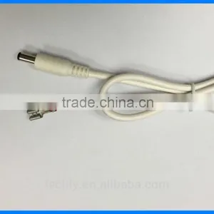 UL2464 20AWG 300V 80C White Color Cable With DC5.5x2.1 and KET Tab Wire Harness thumbnail-3